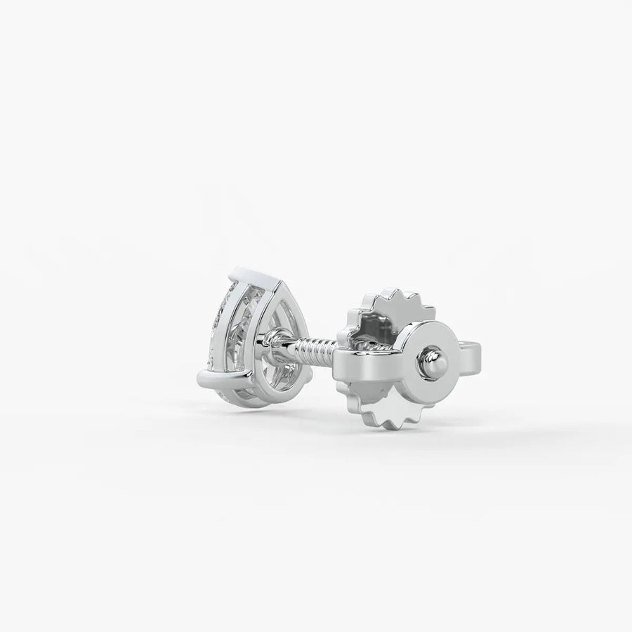 Aurevia Pear Diamond Solitaire Stud Earrin