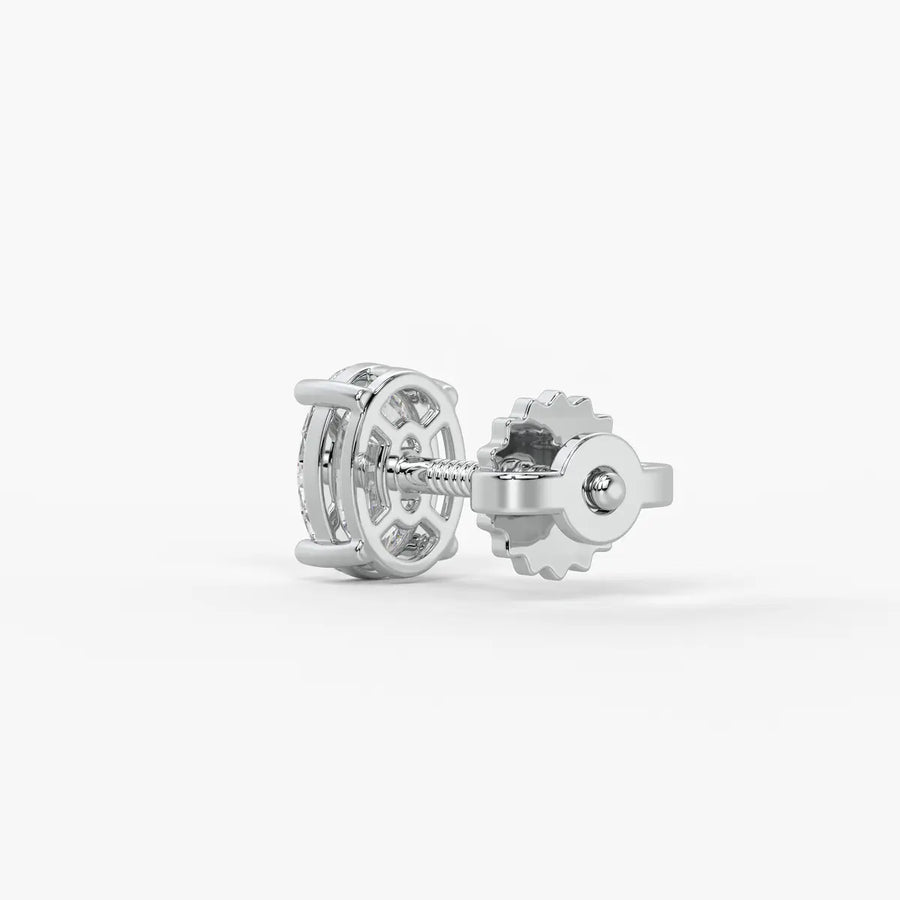 Ovalisse Diamond Solitaire Stud Earrings
