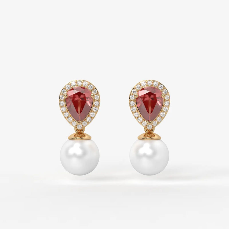 Aurevia Dewdrop Halo Earrings