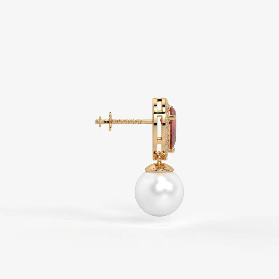 Aurevia Dewdrop Halo Earrings