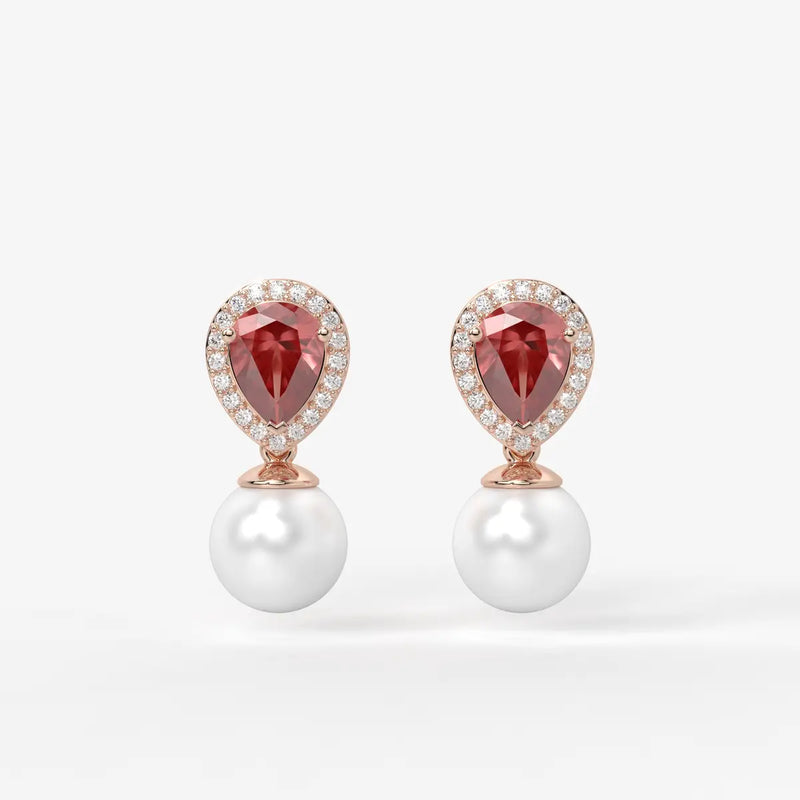 Aurevia Dewdrop Halo Earrings