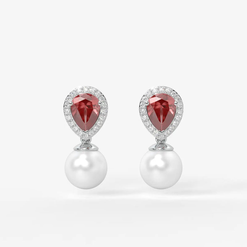 Aurevia Dewdrop Halo Earrings