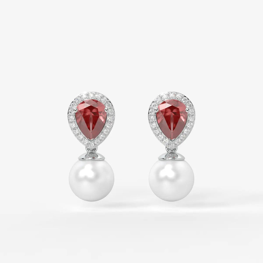 Aurevia Dewdrop Halo Earrings