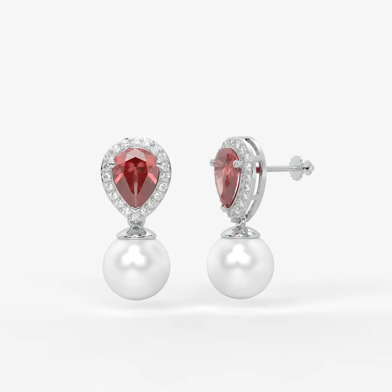 Aurevia Dewdrop Halo Earrings