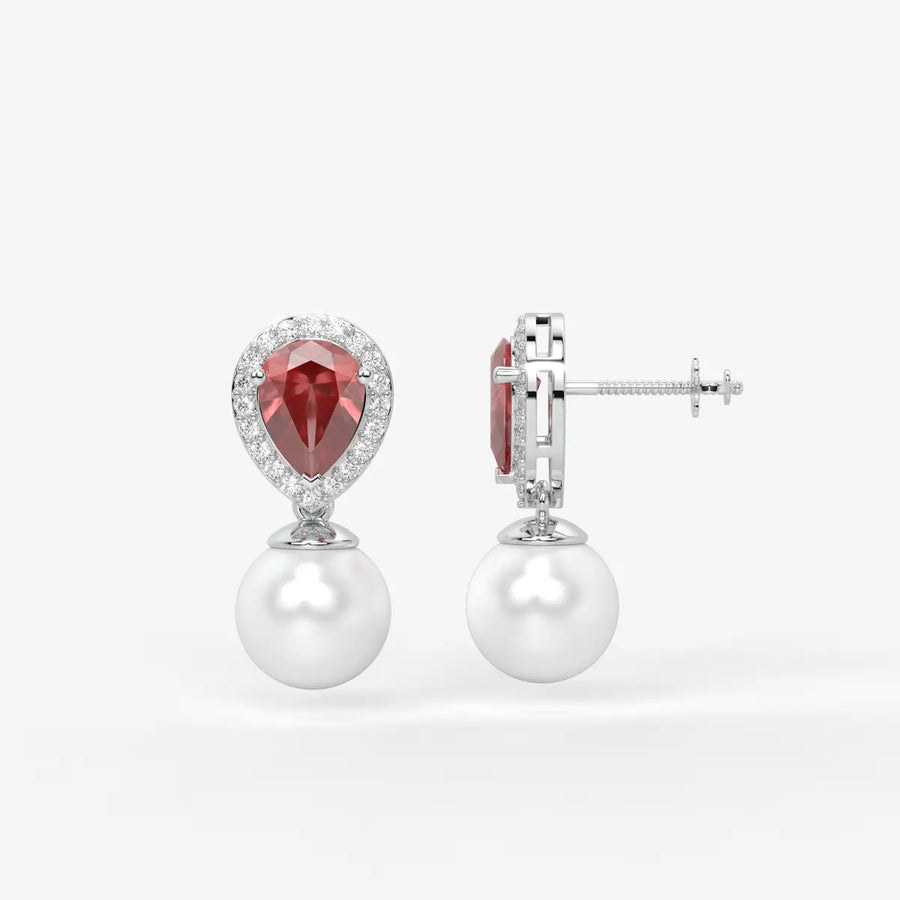 Aurevia Dewdrop Halo Earrings