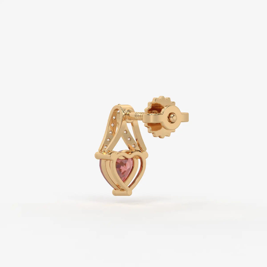 Elarique Sweetheart Dangle Earrings