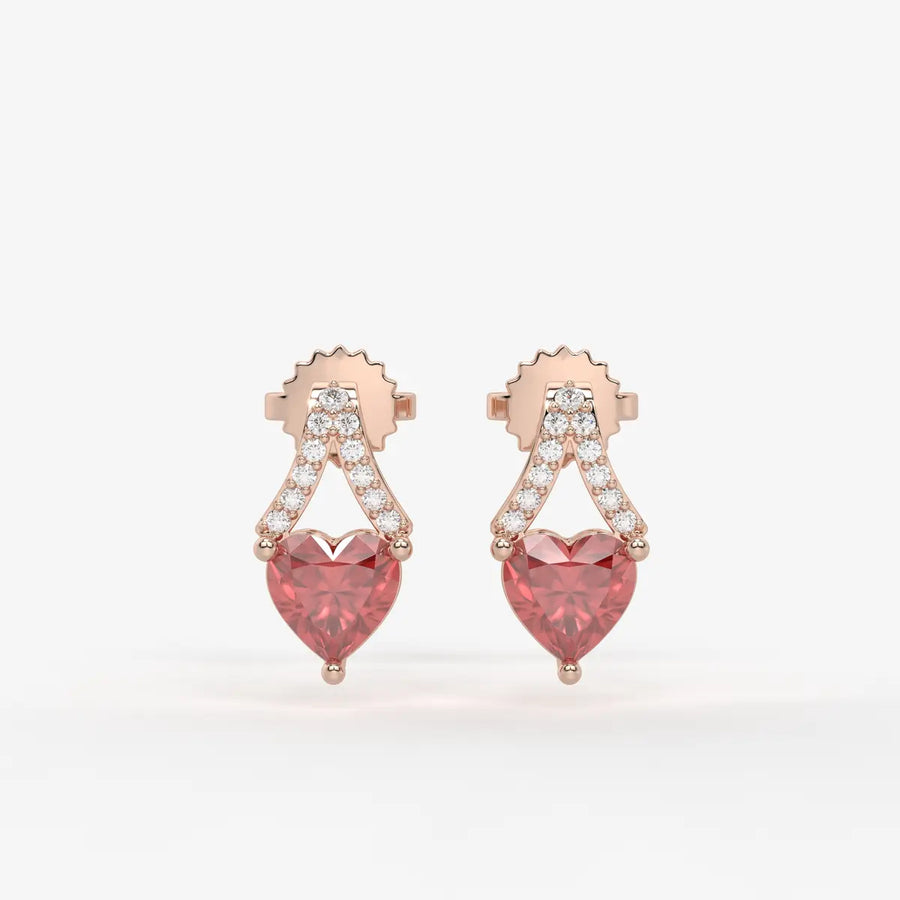 Elarique Sweetheart Dangle Earrings