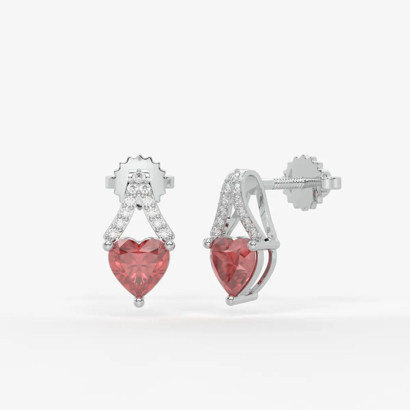 Elarique Sweetheart Dangle Earrings