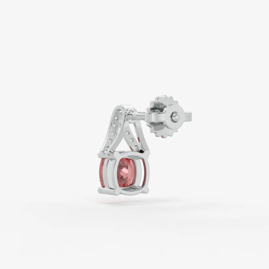 Zirelle Blush Cushion Drop Earrings